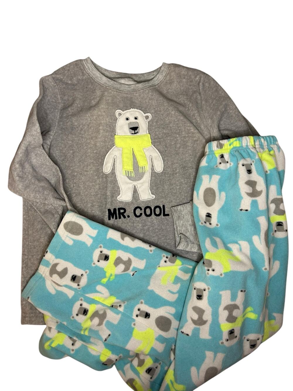Carter's Fleece bear Pajamas size 8